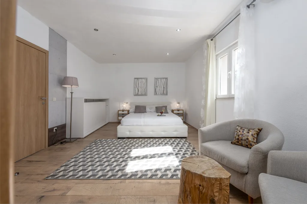 Seaside Stone Villa with Heated Pool, Slano