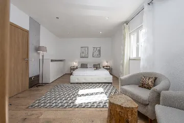 Seaside Stone Villa with Heated Pool, Slano