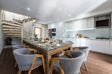 Seaside Stone Villa with Heated Pool, Slano