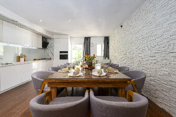 Seaside Stone Villa with Heated Pool, Slano