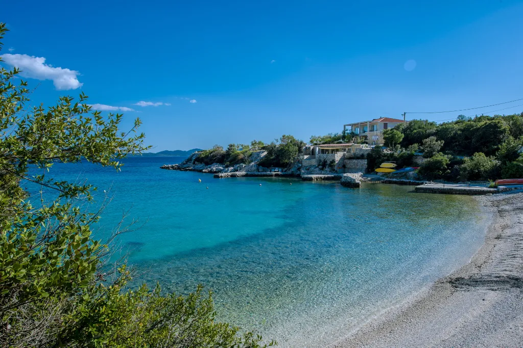 Seaside Stone Villa with Heated Pool, Slano
