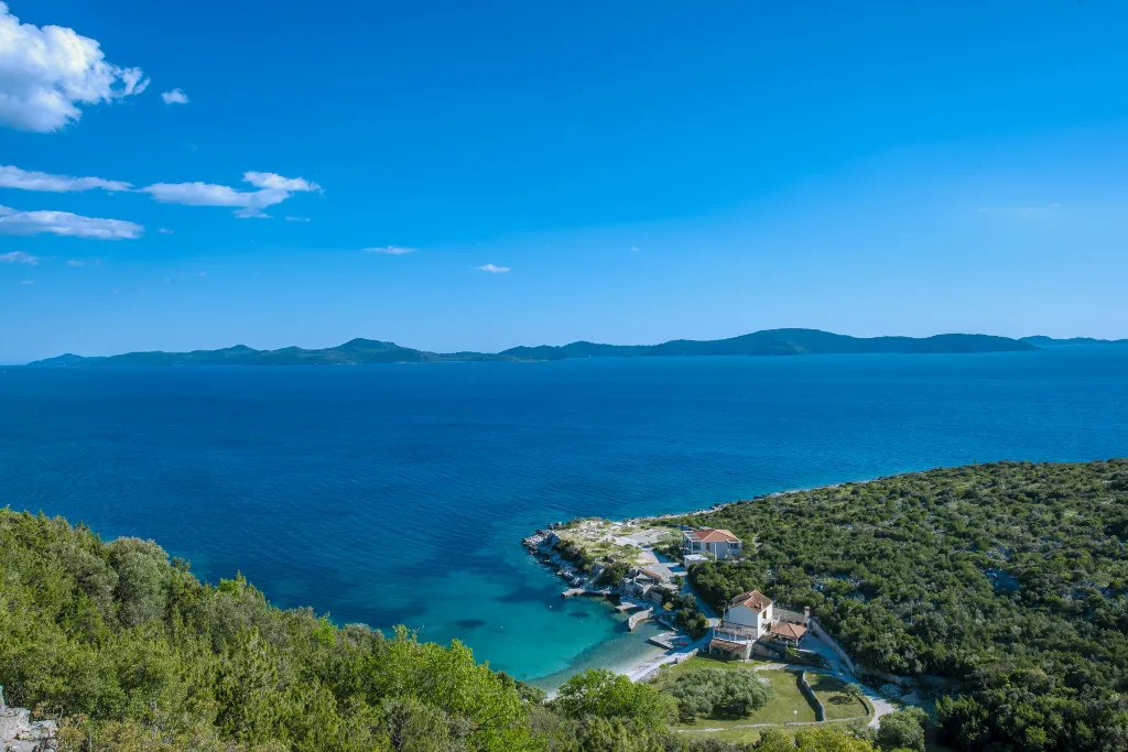 Seaside Stone Villa with Heated Pool, Slano