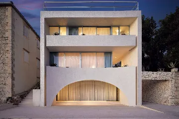 Contemporary Seaside Villa with Pool, Milna