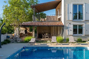 Modern Rustic Villa with Pool in Svetvinčenat