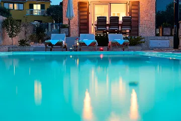 Stone Villa with Pool and Sea View Murter