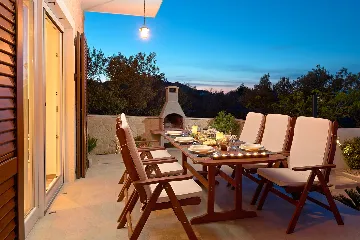 Stone Villa with Pool and Sea View Murter