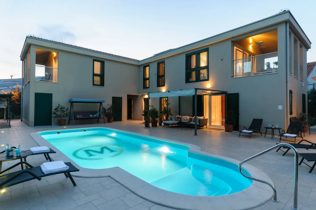 Spacious Family Villa with Heated Pool in Trogir