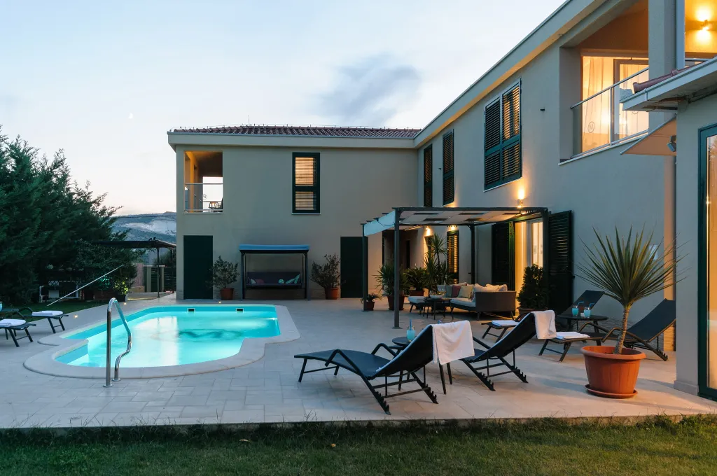 Spacious Family Villa with Heated Pool in Trogir