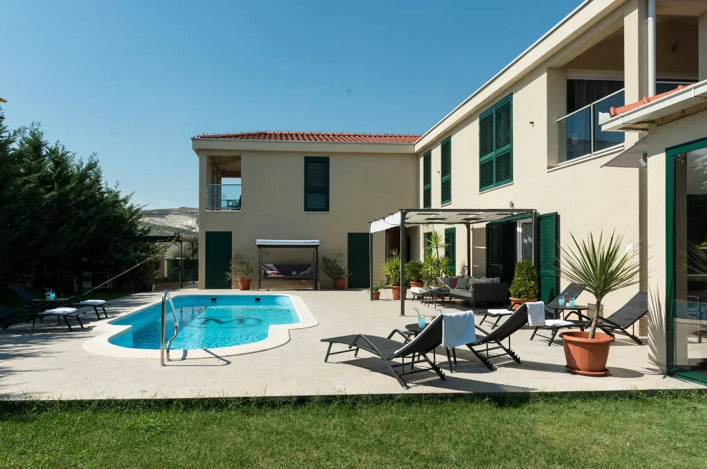 Spacious Family Villa with Heated Pool in Trogir