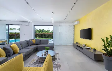 Modern Poolside Villa in Pazin with Jacuzzi & Sauna