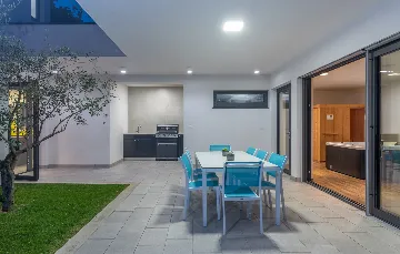 Modern Poolside Villa in Pazin with Jacuzzi & Sauna