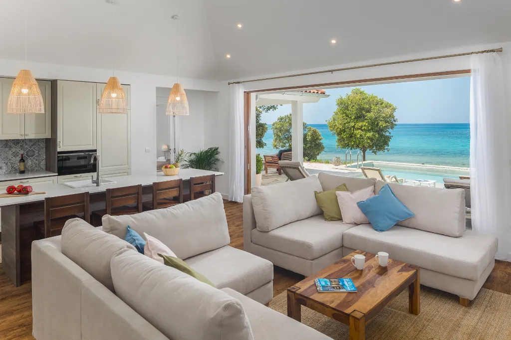 Contemporary Beachfront Villa with Pool in Bale