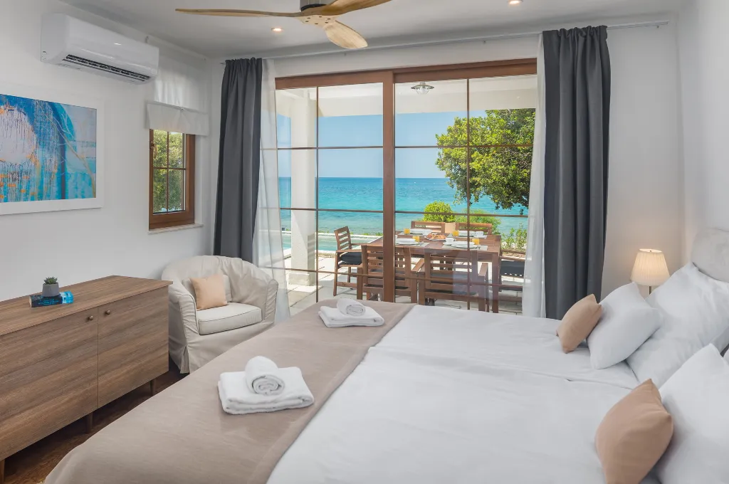 Contemporary Beachfront Villa with Pool in Bale