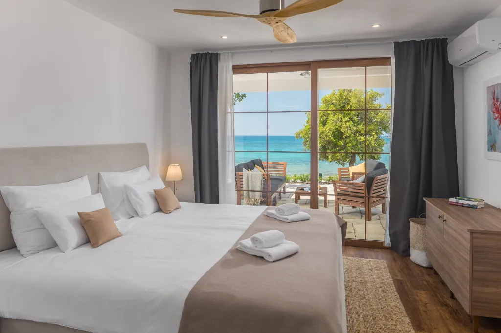 Contemporary Beachfront Villa with Pool in Bale