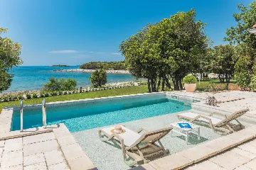 Contemporary Beachfront Villa with Pool in Bale