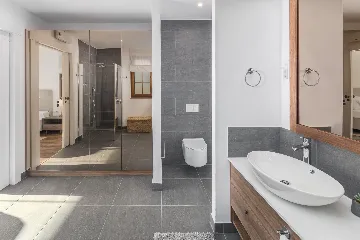 Contemporary Beachfront Villa with Pool in Bale