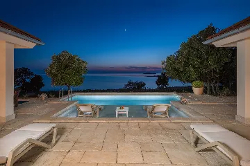 Contemporary Beachfront Villa with Pool in Bale