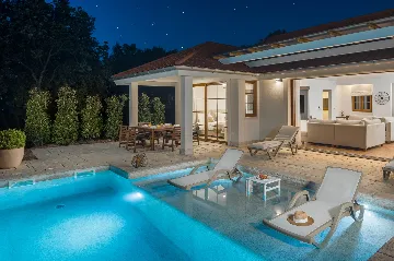 Contemporary Beachfront Villa with Pool in Bale