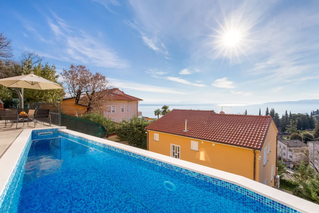 Spacious 6-Bedroom Villa with Pool in Opatija