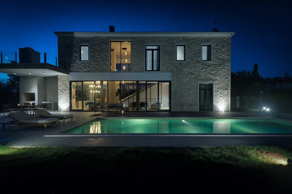 Modern Poolside Villa Retreat in Pazin
