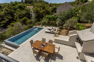 Seaside Stone Villa with Pool in Selca
