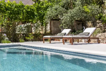 Seaside Stone Villa with Pool in Selca