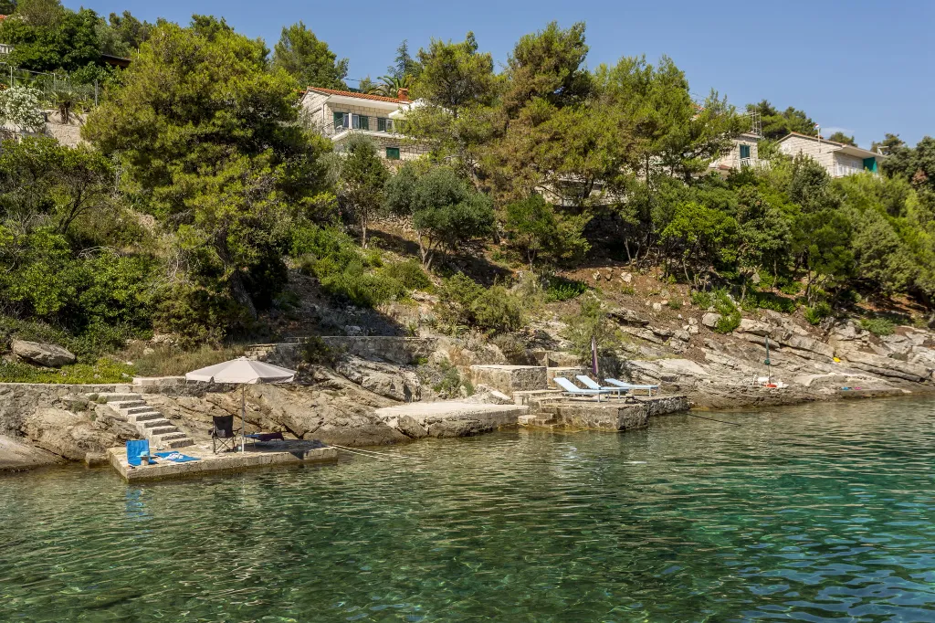Seaside Stone Villa with Pool in Selca