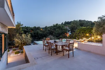 Seaside Stone Villa with Pool in Selca