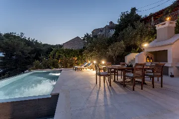 Seaside Stone Villa with Pool in Selca