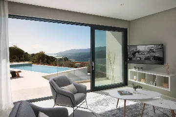 Modern Seaview Villa with Infinity Pool in Rabac