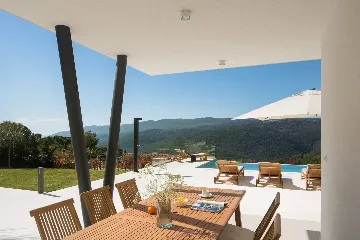 Modern Seaview Villa with Infinity Pool in Rabac