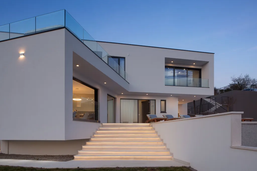 Modern Seaview Villa with Infinity Pool in Rabac