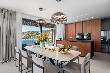 Beachfront Villa with Infinity Pool, Rogoznica