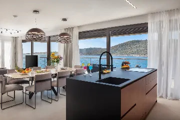 Beachfront Villa with Infinity Pool, Rogoznica