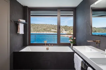 Beachfront Villa with Infinity Pool, Rogoznica