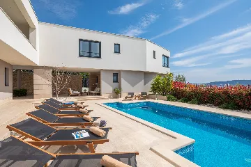 Contemporary Villa Retreat with Heated Pool, Kaštel Sućurac
