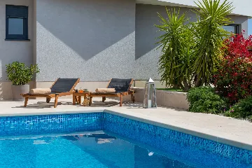 Contemporary Villa Retreat with Heated Pool, Kaštel Sućurac