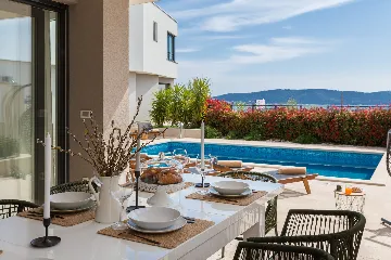 Contemporary Villa Retreat with Heated Pool, Kaštel Sućurac
