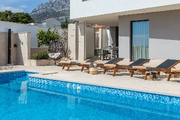 Contemporary Villa Retreat with Heated Pool, Kaštel Sućurac
