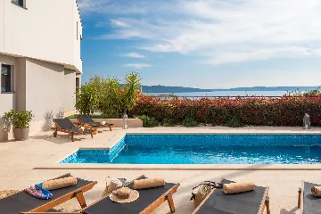 Contemporary Villa Retreat with Heated Pool, Kaštel Sućurac