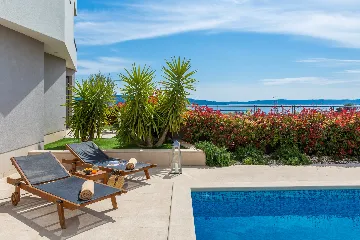 Contemporary Villa Retreat with Heated Pool, Kaštel Sućurac