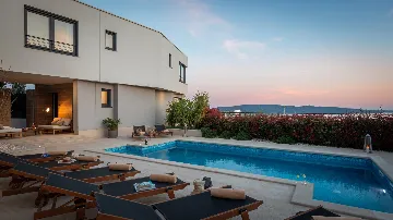 Contemporary Villa Retreat with Heated Pool, Kaštel Sućurac