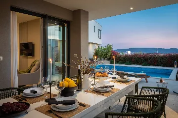 Contemporary Villa Retreat with Heated Pool, Kaštel Sućurac