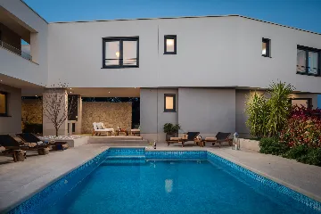 Contemporary Villa Retreat with Heated Pool, Kaštel Sućurac