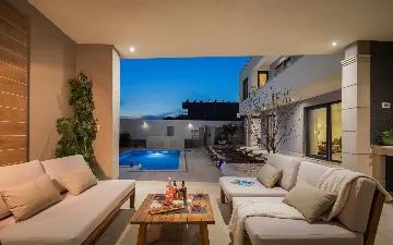 Contemporary Villa Retreat with Heated Pool, Kaštel Sućurac