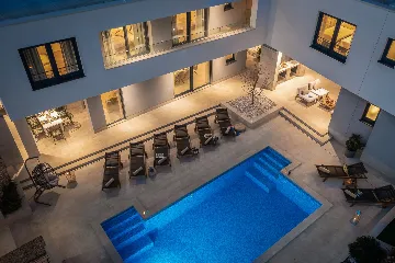 Contemporary Villa Retreat with Heated Pool, Kaštel Sućurac