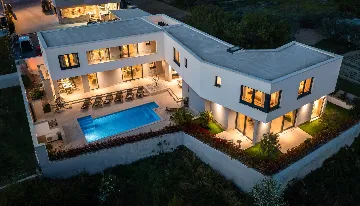 Contemporary Villa Retreat with Heated Pool, Kaštel Sućurac