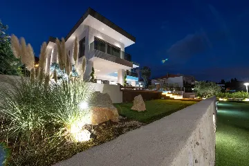 Seafront Villa Retreat with Pool in Seget Donji