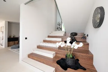 Seafront Villa Retreat with Pool in Seget Donji