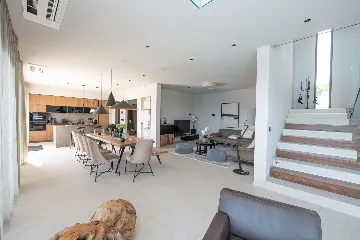 Seafront Villa Retreat with Pool in Seget Donji